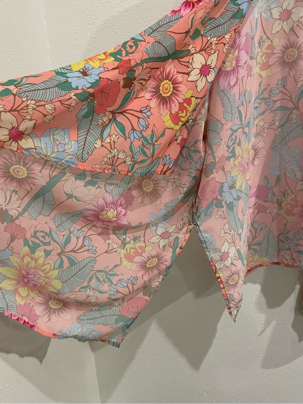 Umgee Floral Kimono Style Cardigan Boho Colorful Lightweight - Picture 4 of 7